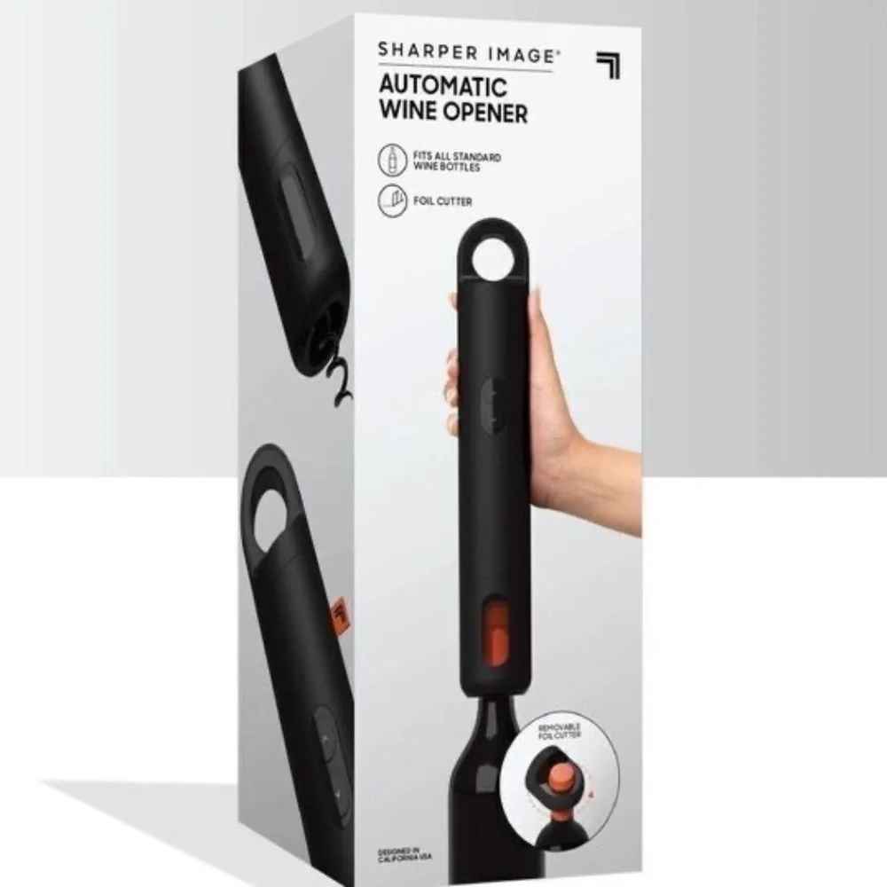 *FIRM PRICE* NIB - SHARPER IMAGE AUTOMATIC WINE BOTTLE OPENER